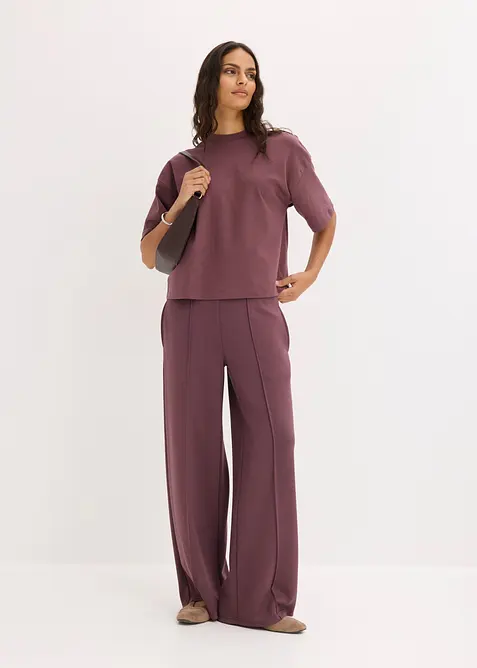 Pantalon palazzo en mati&egrave;re n&eacute;opr&egrave;ne, bonprix
