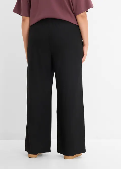 Pantalon large &agrave; pinces, bonprix