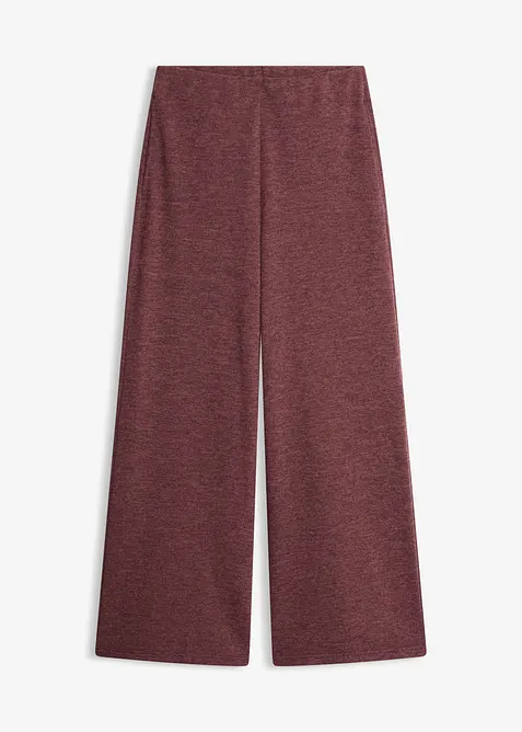 Pantalon &agrave; jambe large en piqu&eacute;, bonprix