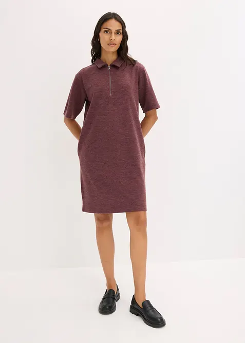 Kleid mit Rei&szlig;verschluss aus Piqu&eacute;, bonprix