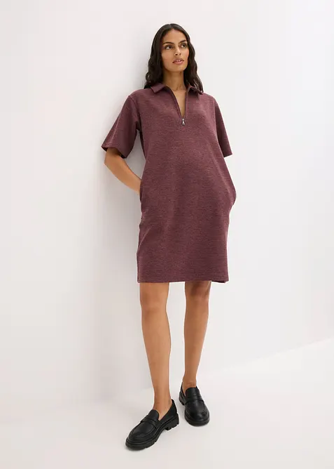 Kleid mit Rei&szlig;verschluss aus Piqu&eacute;, bonprix