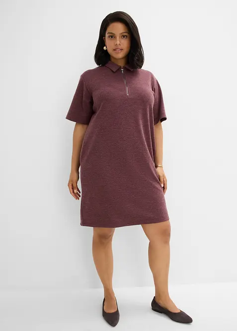 Kleid mit Rei&szlig;verschluss aus Piqu&eacute;, bonprix