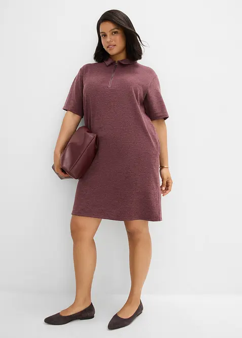 Kleid mit Rei&szlig;verschluss aus Piqu&eacute;, bonprix