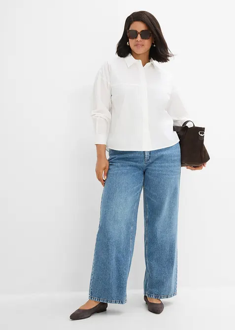 Chemisier en coton extensible, bonprix