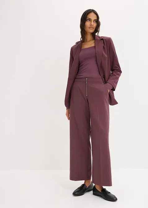 Bundfaltenhose mit Rei&szlig;verschluss, bonprix