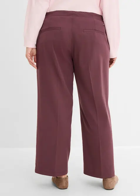Pantalon &agrave; pinces et fermeture zipp&eacute;e, bonprix
