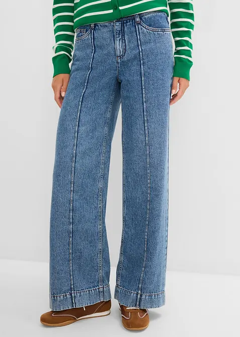 Jean large taille mi-haute, bonprix