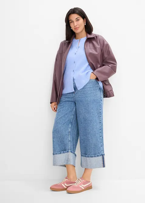 Lockere Strickjacke aus weichem Woll-Mix, bonprix