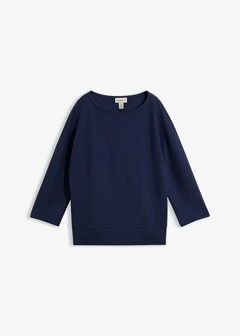 Strukturiertes Interlock-Shirt aus Baumwoll-Mix, bonprix