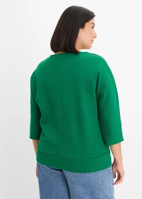T-shirt interlock textur&eacute;, bonprix
