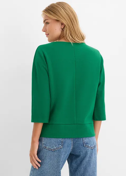 T-shirt interlock textur&eacute;, bonprix