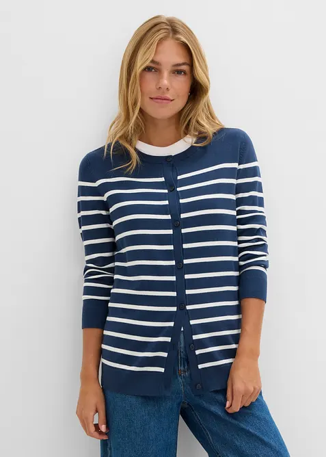 Feinstrickjacke aus weichem Viskose-Mix, bonprix
