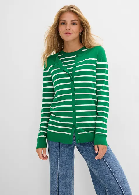 Feinstrickjacke aus weichem Viskose-Mix, bonprix