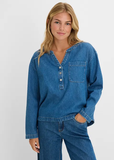 Blouse en jean, bonprix