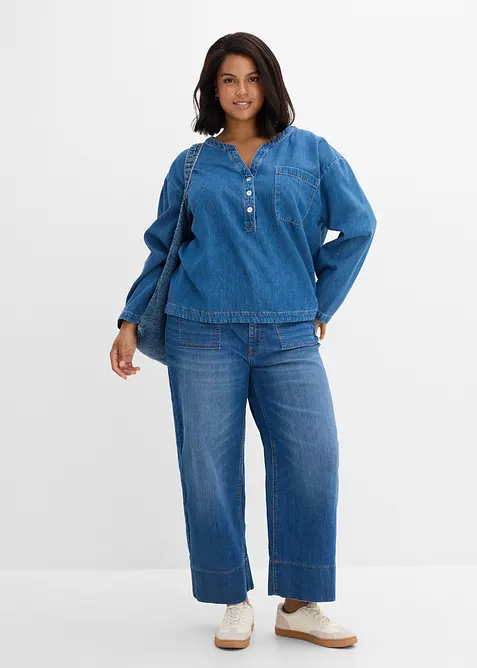Blouse en jean, bonprix