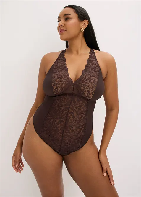 Body-string brod&eacute;, sans armatures, bonprix