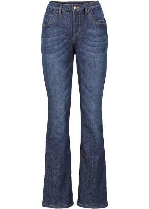 Jean bootcut taille haute, thermique, bonprix
