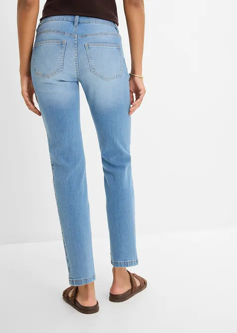 Jean droit, taille mi-haute, cropped, bonprix