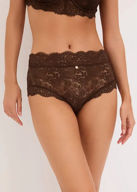 Culotte taille haute en dentelle, bonprix