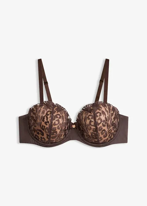 Soutien-gorge balconnet brod&eacute;, bonprix