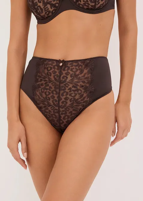 String taille haute brod&eacute;, bonprix
