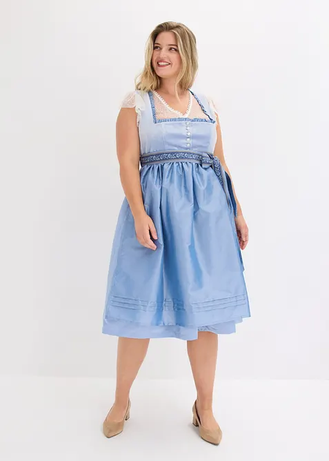 Dirndl mit Samt in Midil&auml;nge (2-tlg.Set), bonprix