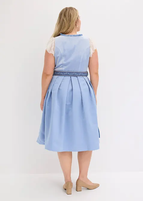 Dirndl mit Samt in Midil&auml;nge (2-tlg.Set), bonprix