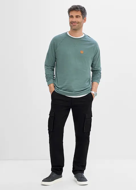 Classic Fit Stretch-Cargohose mit Dehnbund, Straight, bonprix