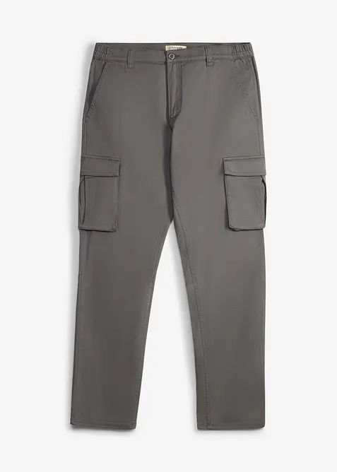 Classic Fit Stretch-Cargohose mit Dehnbund, Straight, bonprix