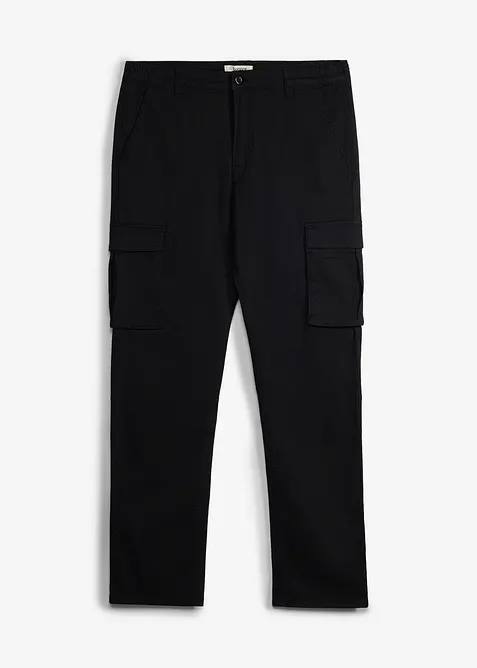 Classic Fit Stretch-Cargohose mit Dehnbund, Straight, bonprix