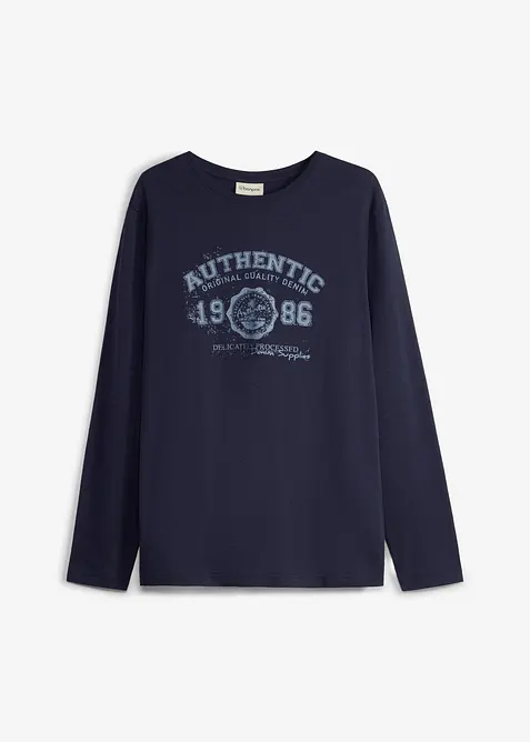 T-shirt manches longues 100% coton, bonprix