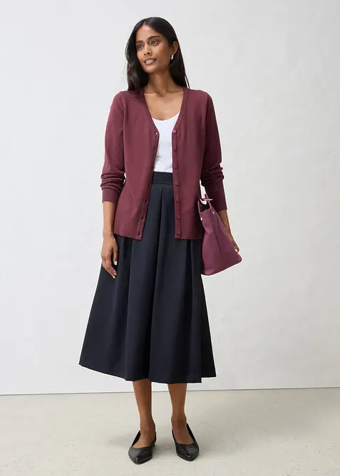 Feinstrickjacke aus weichem Woll-Mix, bonprix