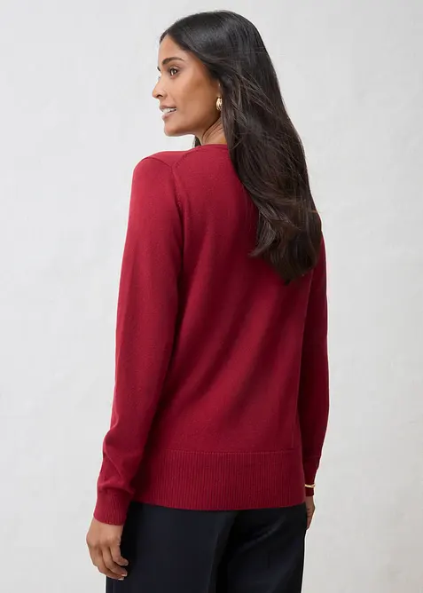 Feinstrickjacke aus weichem Woll-Mix, bonprix