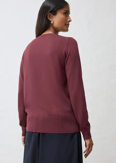 Feinstrickjacke aus weichem Woll-Mix, bonprix