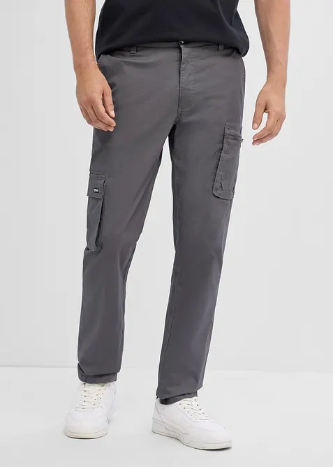 Pantalon extensible regular avec poche portable, droit, bonprix