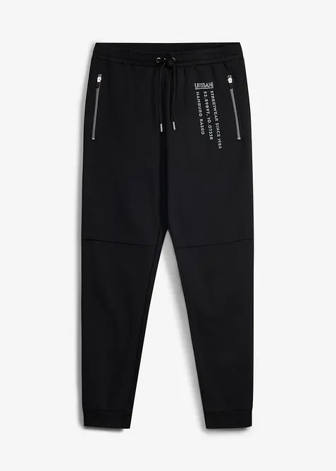 Pantalon de jogging &agrave; imprim&eacute; sportif, 100% coton, bonprix