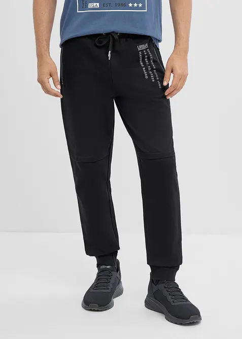 Pantalon de jogging &agrave; imprim&eacute; sportif, 100% coton, bonprix