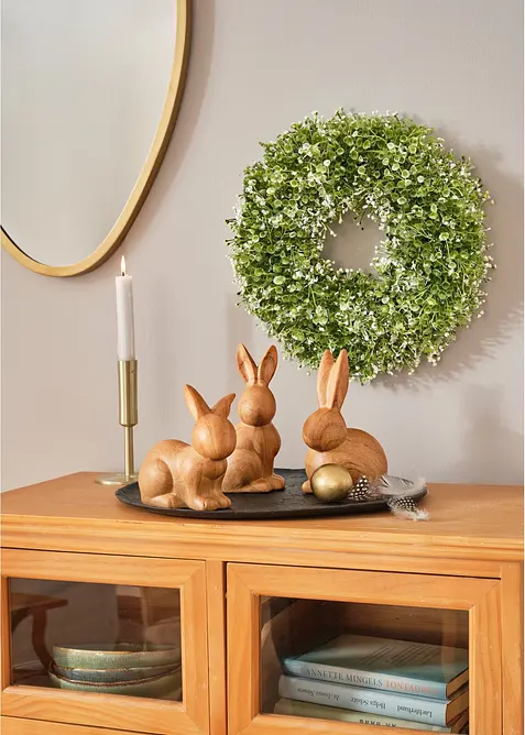 Couronne de porte avec gypsophile, bonprix