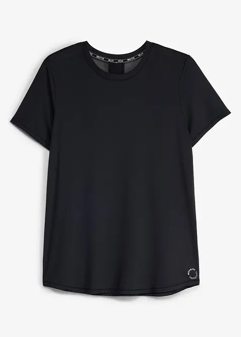 Ultraleichte Sport-Top mit Mesheinsatz, schnelltrocknend, bonprix