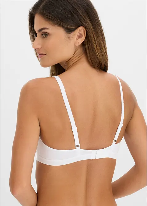 BH ohne B&uuml;gel mit Bio-Baumwolle (3er Pack), bonprix