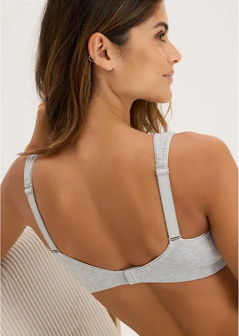 Lot de 2 soutiens-gorge coton sans armatures, bonprix