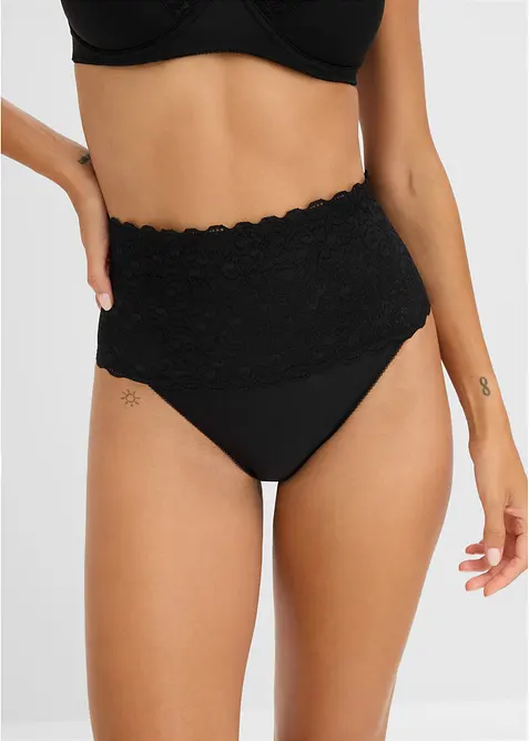 Lot de 2 slips sculptants, maintien fort, bonprix