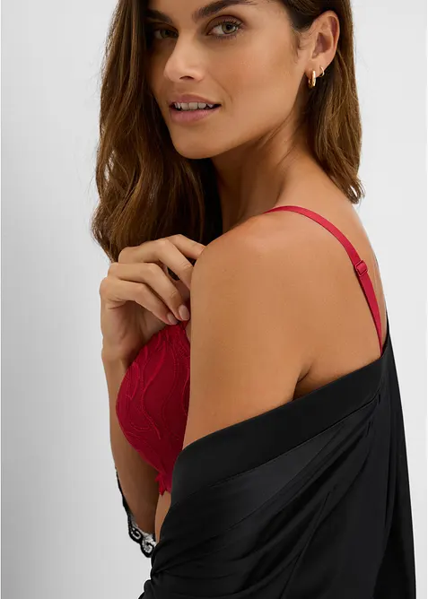 Lot de 2 soutiens-gorge &agrave; coques et broderies, bonprix