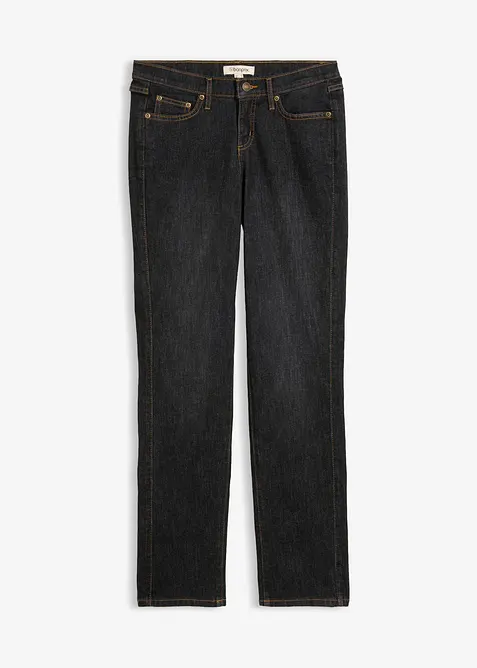 Jean droit taille mi-haute, extensible, bonprix