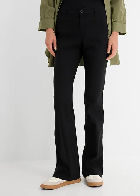 Pantalon bootcut en bengaline extensible, bonprix