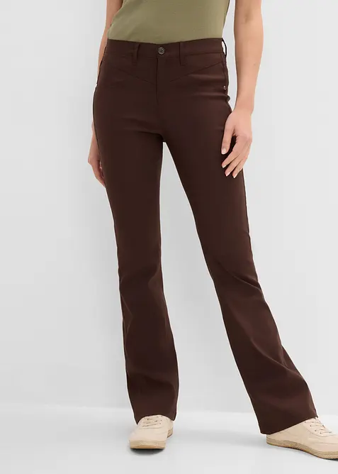 Pantalon bootcut en bengaline extensible, bonprix