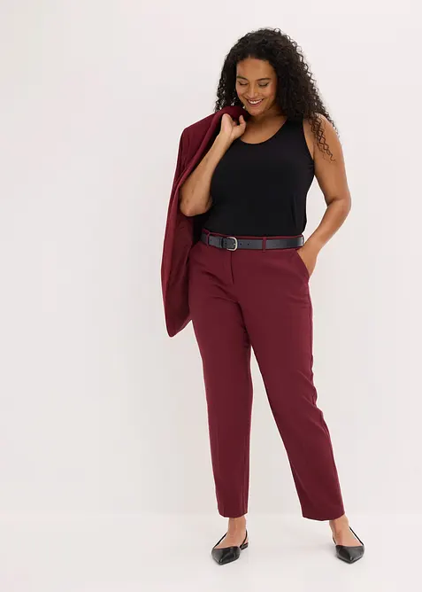 Pantalon de tailleur &agrave; pinces, bonprix