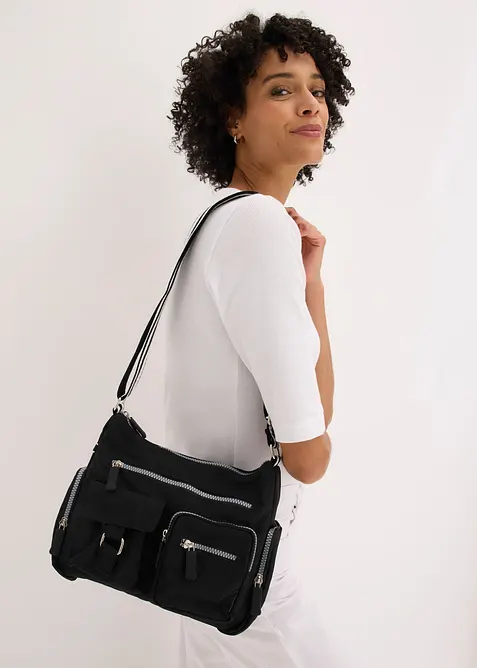 Sac &agrave; bandouli&egrave;re avec poches ext&eacute;rieures, bonprix