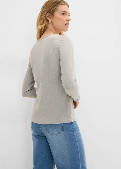 Lot de 2 T-shirts manches longues, bonprix