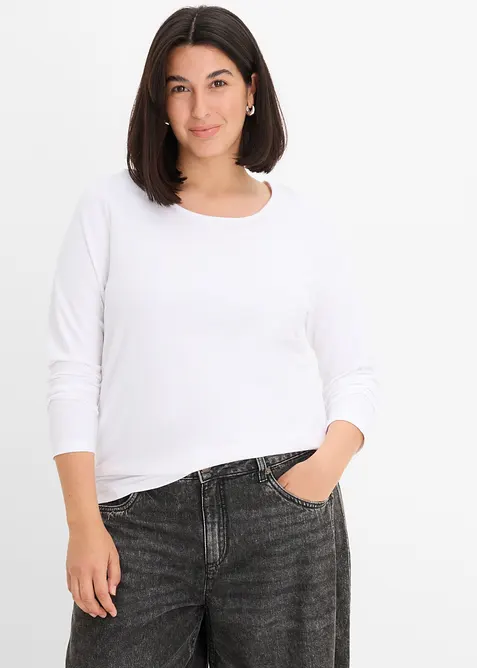 Lot de 2 T-shirts manches longues, bonprix